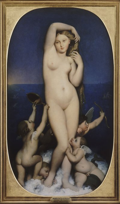 Venus Anadyomene door Jean Auguste Dominique Ingres