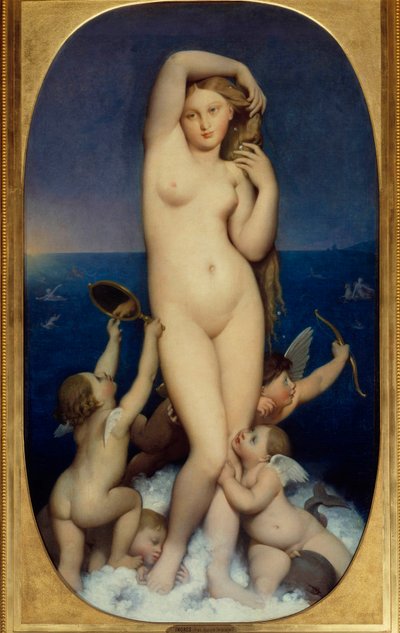 Venus Anadyomene door Jean Auguste Dominique Ingres