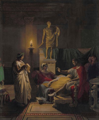 Vergilius leest uit de Aeneis, 1864 door Jean Auguste Dominique Ingres