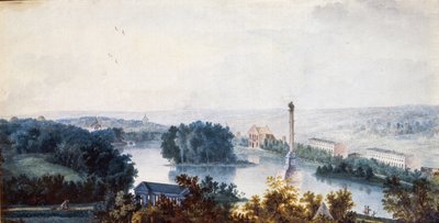 Tsarskoye Selo. De Chesme Kolom door Jean Balthazard de la Traverse