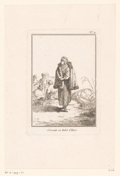 Moskovische dienstmeid door Jean Baptist Leprince