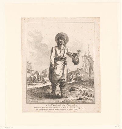 Verkoper van limonade door Jean Baptist Leprince
