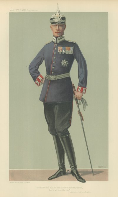 ZKH De Kroonprins van Duitsland door Jean Baptiste (after) Guth