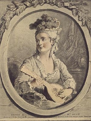 Madame Huet, gravure door Gilles Demarteau door Jean Baptiste (after) Huet