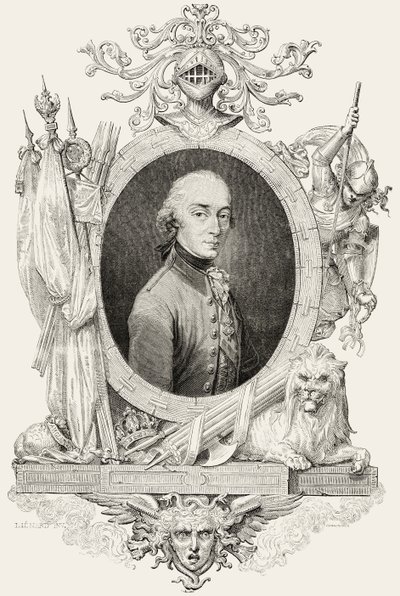 Charles XIV (1763-1844): koning van Zweden en Noorwegen en Prins van Ponte Corvo, gegraveerd door Pannemaker door Jean Baptiste (after) Lienard