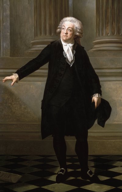 Portret van Honore Gabriel Riqueti, Graaf van Mirabeau door Jean Baptiste Adolphe Gibert