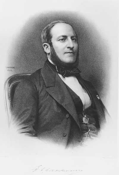 Portret van Baron Georges Eugene Haussmann (1809-91), 1865 door Jean Baptiste Adolphe Lafosse
