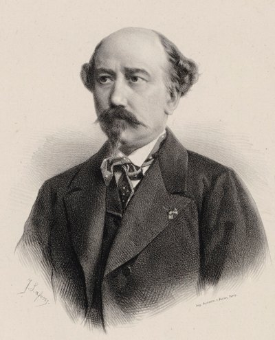 Portret van de componist Aimé Maillart 1817-1871 door Jean Baptiste Adolphe Lafosse