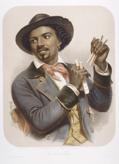 De botspeler, 1857 door Jean Baptiste Adolphe Lafosse