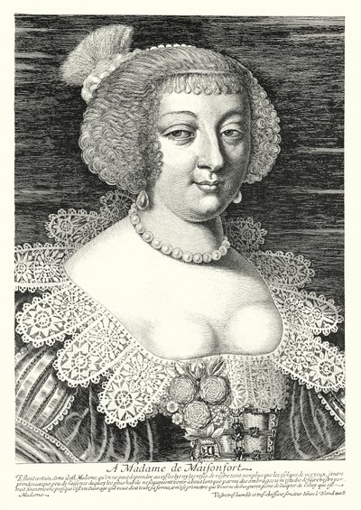 Madame de Maisonfort door Jean Baptiste Alexandre (after) Le Blond