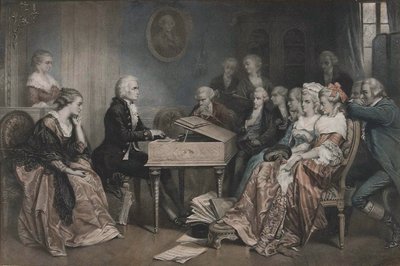 Mozart in Wenen. door Jean Baptiste Alfred Cornilliet