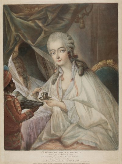 Madame du Barry door Jean Baptiste André Gautier Dagoty