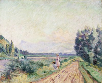 Oevers van de Isère bij Pontcharra door Jean Baptiste Armand Guillaumin