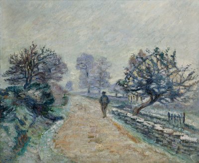 Crozard Weg, Kleine Mist en Vorst, 1910 door Jean Baptiste Armand Guillaumin