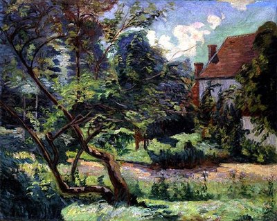 Boomgaard aan de rand van het bos, Miregaudon door Jean Baptiste Armand Guillaumin