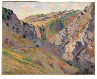 De Grotten van Prunal bij Pontgibaud door Jean Baptiste Armand Guillaumin