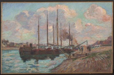 De Kade bij Austerlitz door Jean Baptiste Armand Guillaumin