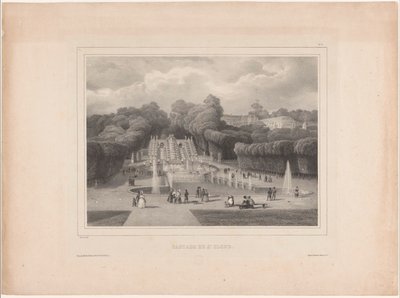 Fontein bij het Château de Saint-Cloud door Jean Baptiste Arnout