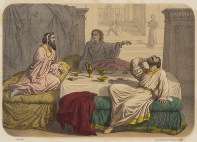 Esther door Jean Baptiste Auguste Leloir