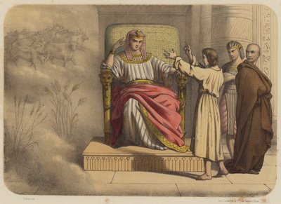 Jozef voor de Farao door Jean Baptiste Auguste Leloir