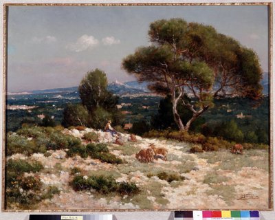 Herders op de hoogten van Saint Loup in Marseille (Jean Baptiste Baudin) door Jean Baptiste Baudin