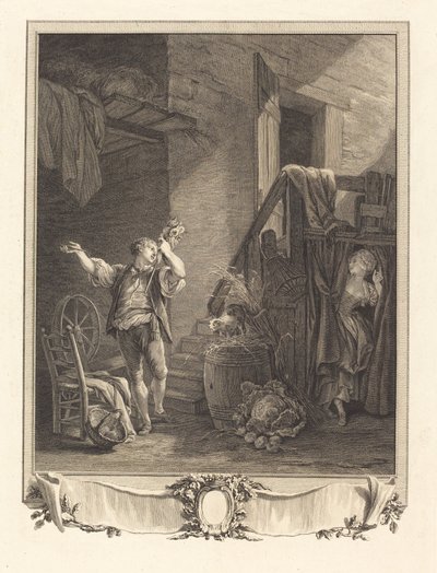 Roos en Colas door Jean Baptiste Blaise Simonet after Pierre Antoine Baudouin