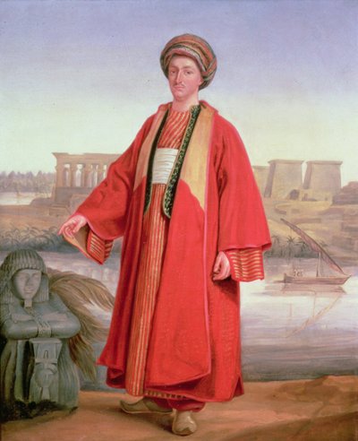 Portret van de Eerwaarde Charles Leonard Irby door Jean Baptiste Borely
