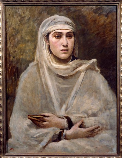 Algerijn. Schilderij door Camille Corot (1796-1875) door Jean Baptiste Camille Corot