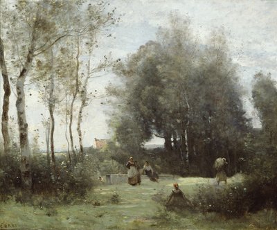 Arleux-Palluel, De Brug van Trysts, 1871-72 door Jean Baptiste Camille Corot