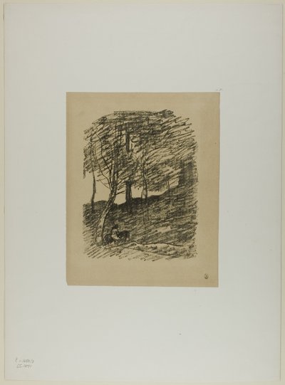 Onder de bomen door Jean Baptiste Camille Corot