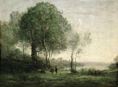 Castel Gandolfo, Dansende Tiroler Herders door Jean Baptiste Camille Corot