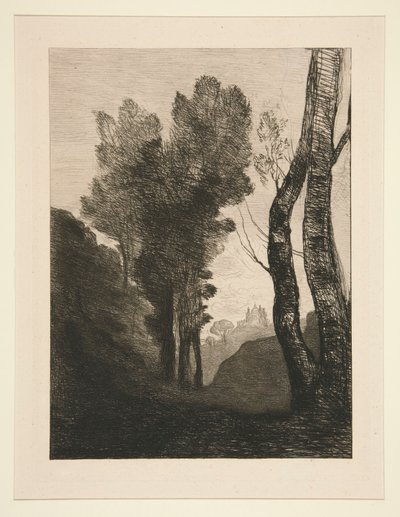 Omgeving van Rome door Jean Baptiste Camille Corot
