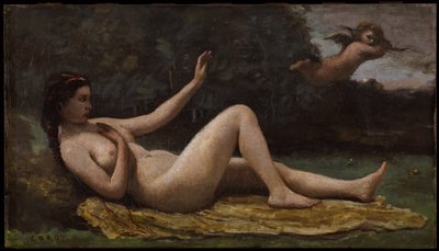 Oproeping van liefde door Jean Baptiste Camille Corot