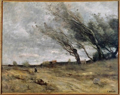 Storm door Jean Baptiste Camille Corot