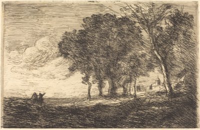 Italiaans Landschap, c. 1865 door Jean Baptiste Camille Corot