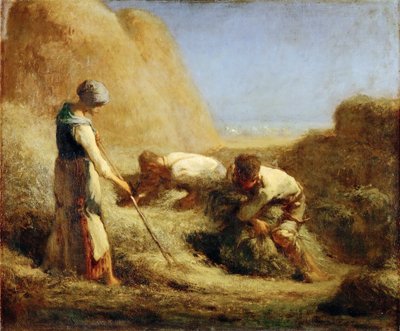 Jean-Baptiste-Camille Corot, 1850-51 - De hooimakers door Jean Baptiste Camille Corot