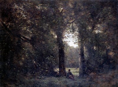 La cleriere, herinnering aan de stad Avray door Jean Baptiste Camille Corot