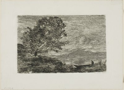 Meer in Tirol door Jean Baptiste Camille Corot