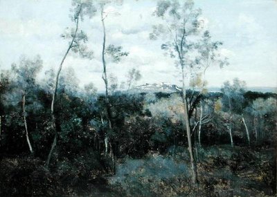 Le Mont Valerian door Jean Baptiste Camille Corot