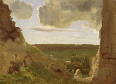 Middeleeuwse Ruïnes, ca. 1828-30 door Jean Baptiste Camille Corot