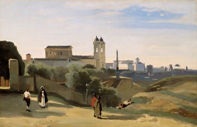 Monte Pincio, Rome door Jean Baptiste Camille Corot