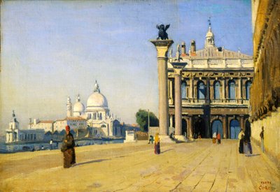 Ochtend in Venetië, 1834 door Jean Baptiste Camille Corot
