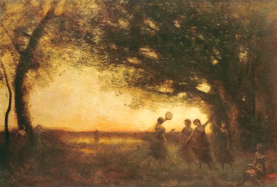 Pleziertjes van de Avond, 1875 door Jean Baptiste Camille Corot
