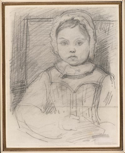 Portret van Louis Robert, 3 jaar oud door Jean Baptiste Camille Corot