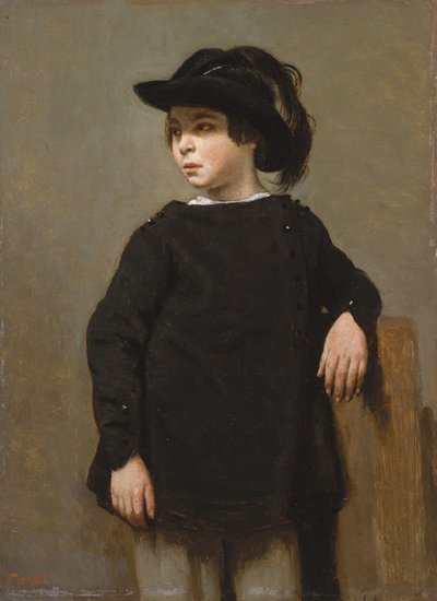 Portret van een Kind, ca. 1835 door Jean Baptiste Camille Corot