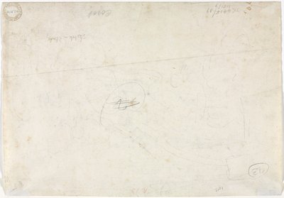 Schets voor een landschap (verso) door Jean Baptiste Camille Corot