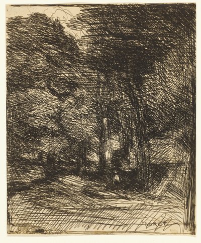 Souvenir van Bas-Bréau door Jean Baptiste Camille Corot