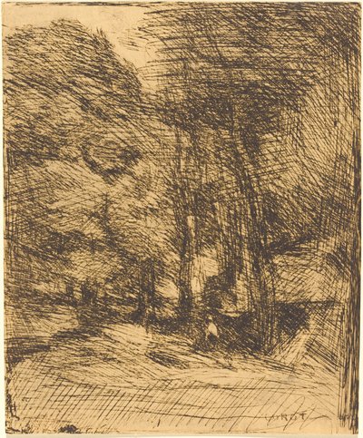 Souvenir van Bas-Breau door Jean Baptiste Camille Corot