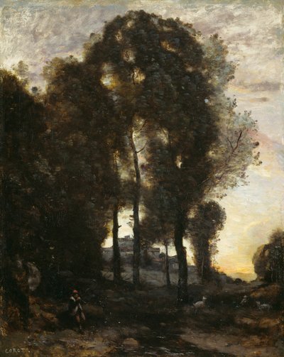 Souvenir van Italië door Jean Baptiste Camille Corot