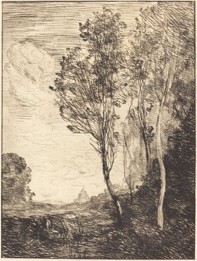 Souvenir van Italië, 1866 door Jean Baptiste Camille Corot